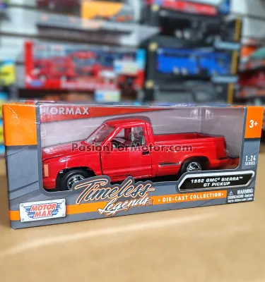 1:24 GMC Sierra GT Pick Up 1992 Rojo MOTOR MAX Timeless Legends 02860 1:24 GMC Sierra GT Pick Up 1992 Rojo MOTOR MAX Timeless Legends 02860
