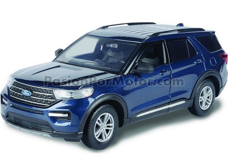 1:24 Ford Explorer SUV 2022 Azul MOTOR MAX Timeless Legends 02862