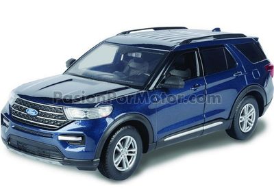 1:24 Ford Explorer SUV 2022 Azul MOTOR MAX Timeless Legends 02862