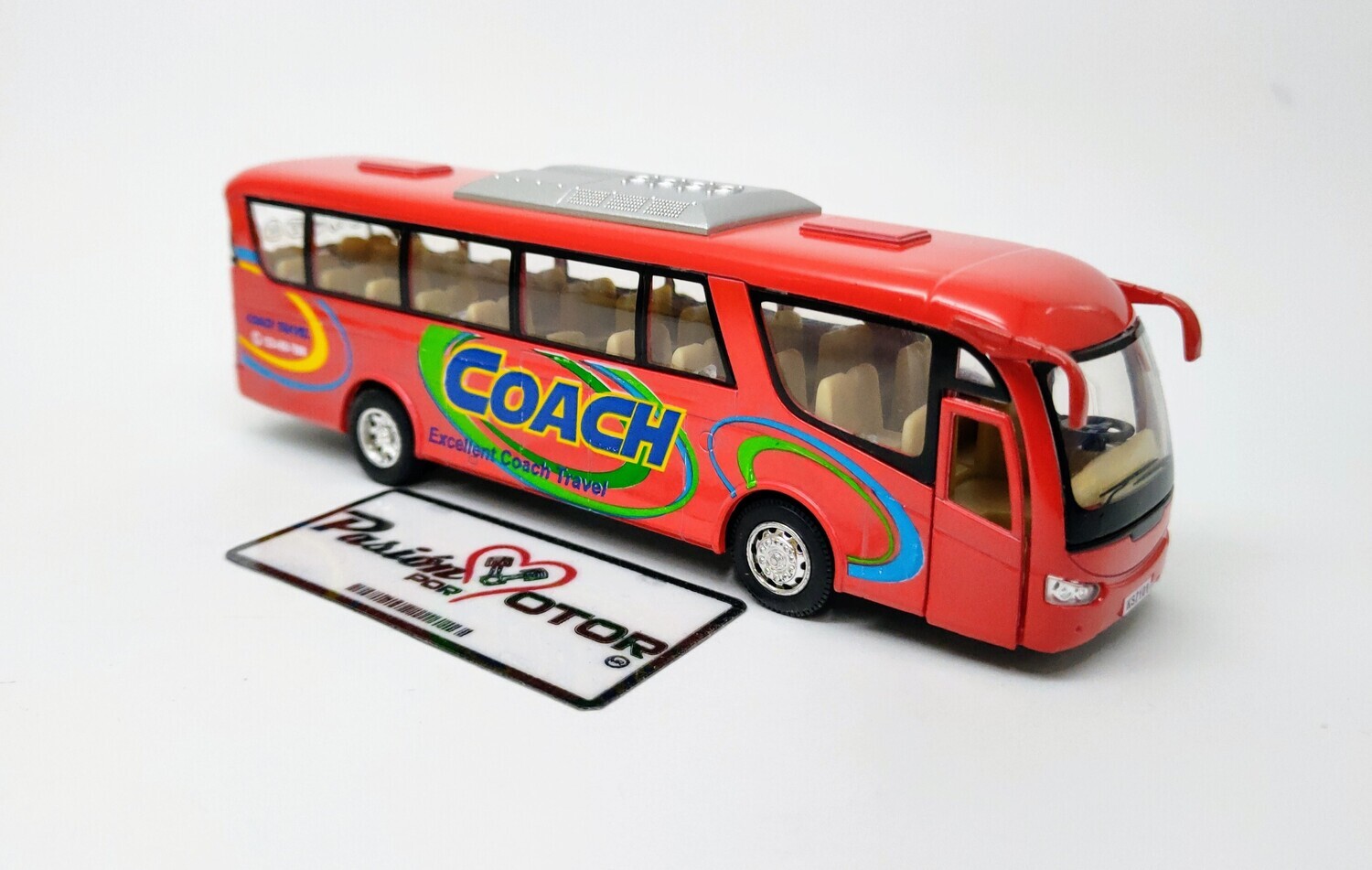 1:68 Irizar PB 2001 Autobus Coach Rojo KINSFUN 1:64 Display a Granel