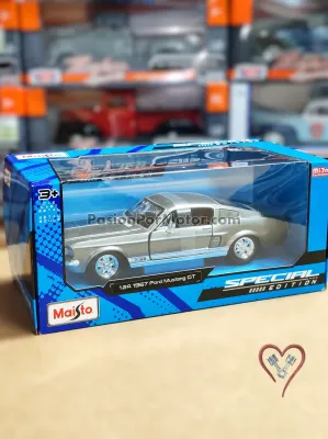 1:24 Ford Mustang GT Fastback Coupe 2+2 1967 Gris MAISTO Special Edition 03040