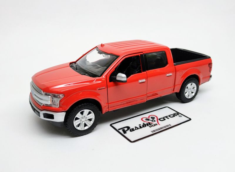 1:27 Ford F-150 Crew Cab Lariat 2019 Rojo MOTOR MAX Pick Up 1:24 03054