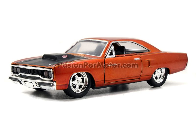 5 Pulgadas / 1:39 Plymouth Road Runner Coupe 1970 Cobre Dom´s Toretto Rapido y Furioso 7 JADA TOYS 5 Pulgadas / 1:39 Plymouth Road Runner Coupe 1970 Cobre Dom´s Toretto Rapido y Furioso 7 JADA TOYS