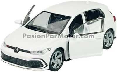 5 Pulgadas / 1:37 Volkswagen Golf GTI A8 4 puertas 2021 Blanco WELLY En Display a Granel 1:32 03162