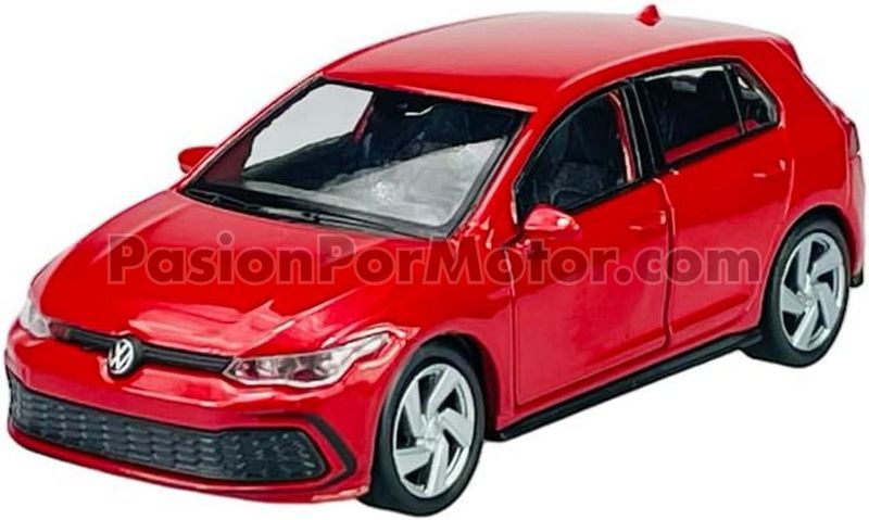 5 Pulgadas / 1:34 Volkswagen Golf GTI A8 4 puertas 2021 Rojo WELLY En Display a Granel 1:32 03164