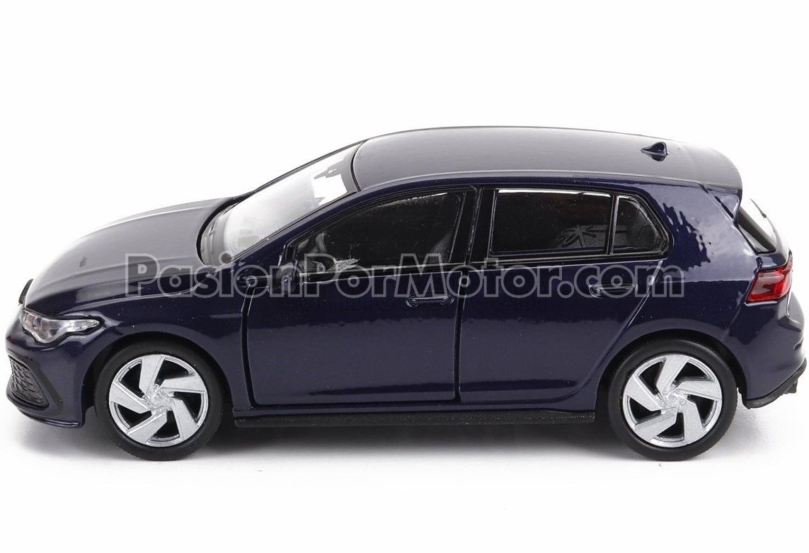 5 Pulgadas / 1:37 Volkswagen Golf GTI A8 4 puertas 2021 Azul WELLY En Display a Granel 1:32 03157