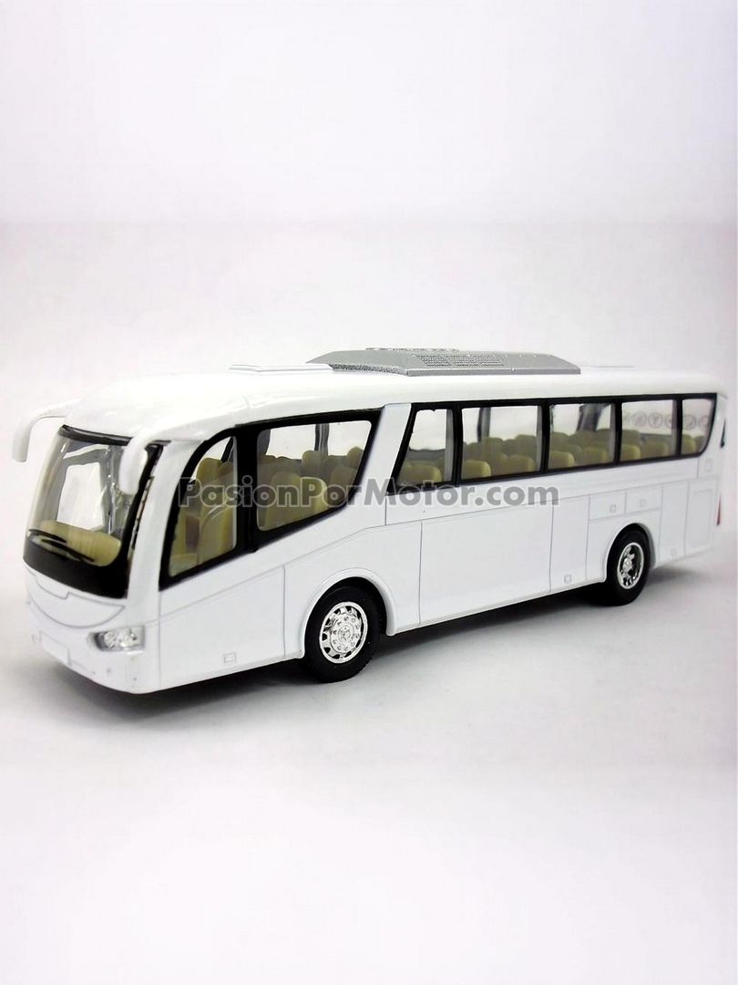 1:68 Irizar PB 2001 Autobus Coach Blanco Liso KINSFUN Display a Granel 1:64 Scania Man 03225