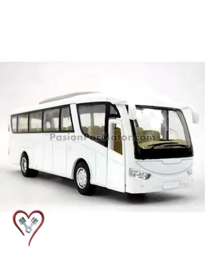 1:68 Irizar PB 2001 Autobus Coach Blanco Liso KINSFUN Display a Granel 1:64 Scania Man 03225