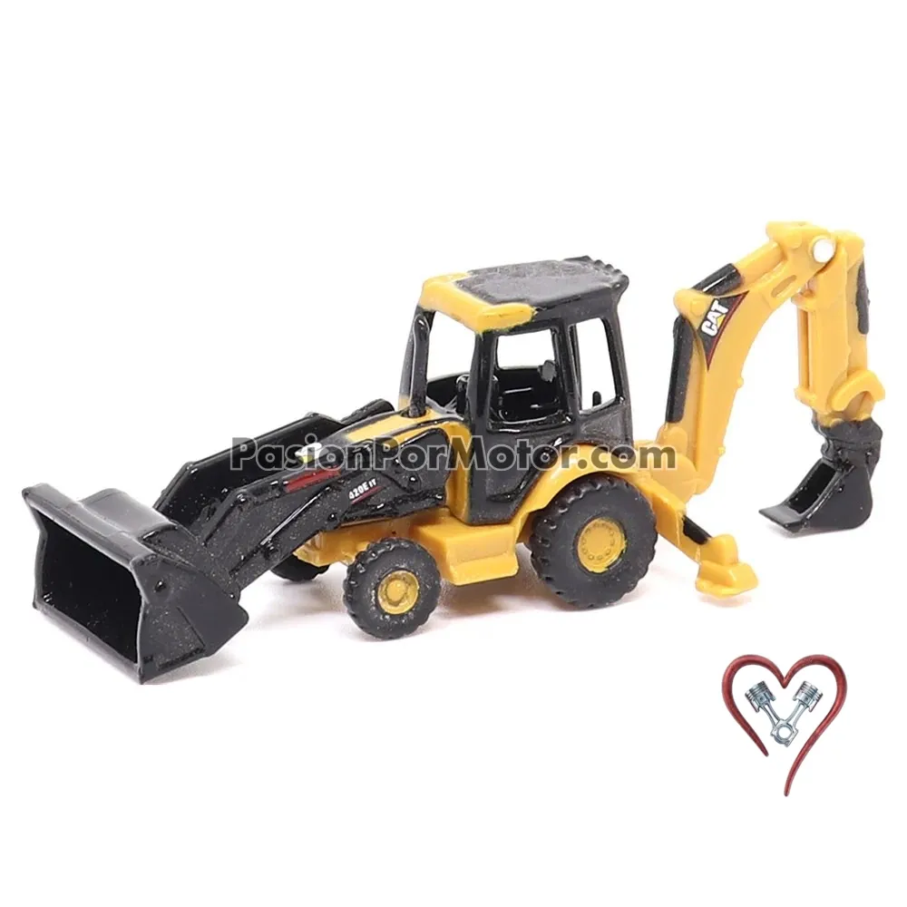 2.35 Pulgadas / Micro Escala Caterpillar 420E Retroexcavadora Backhoe Loader DIE CAST MASTERS 03429