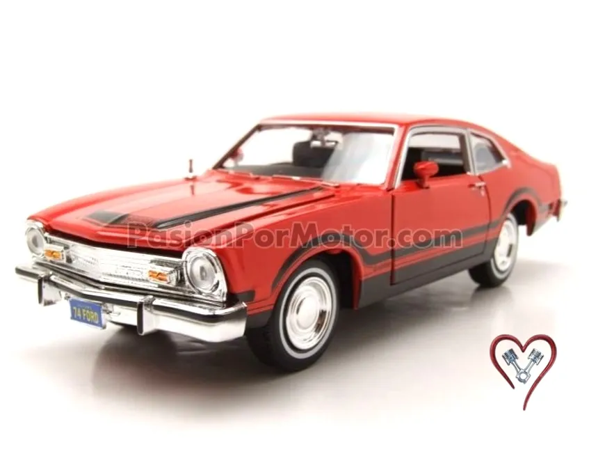 1:24 Ford Maverick Coupe Grabber 1974 Naranja Con Negro MOTOR MAX Forgotten Classics 03479 1:24 Ford Maverick Coupe Grabber 1974 Naranja Con Negro MOTOR MAX Forgotten Classics 03479