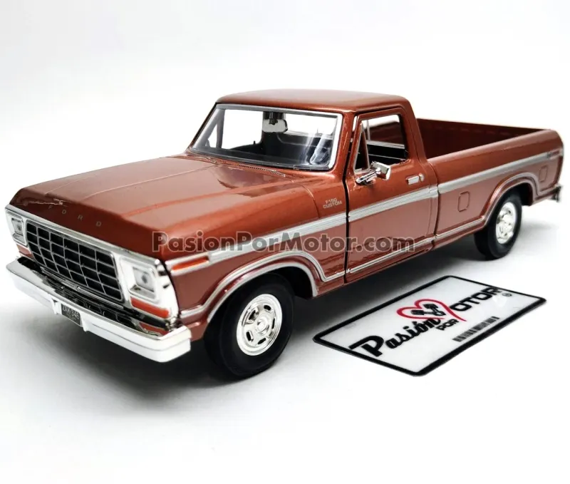 1:24 Ford F-150 Custom 1979 Bronce Pick Up MOTOR MAX Timeless Legends 03586 1:24 Ford F-150 Custom 1979 Bronce Pick Up MOTOR MAX Timeless Legends 03586