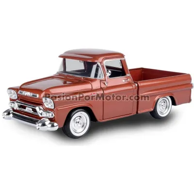 1:24 GMC 100 Wideside Pick Up 1958 Café Metálico MOTOR MAX Timeless Legends 00214 1:24 GMC 100 Wideside Pick Up 1958 Café Metálico MOTOR MAX Timeless Legends 00214
