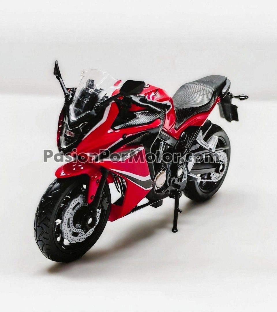 1:18 Honda CBR 650F 2018 Rojo Con Negro WELLY Motocicleta 03849 1:18 Honda CBR 650F 2018 Rojo Con Negro WELLY Motocicleta 03849