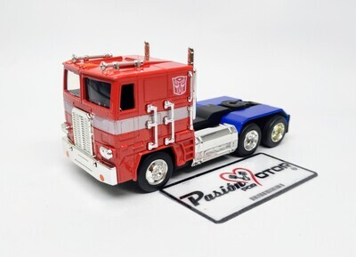 5 Pulgadas / 1:55 Freightliner FL86 Cab Over Engine Optimus Prime Autobot Transformers G1 JADA TOYS Cabina Tractocamion 00710 5 Pulgadas / 1:55 Freightliner FL86 Cab Over Engine Optimus Prime Autobot Transformers G1 JADA TOYS Cabina Tractocamion 00710