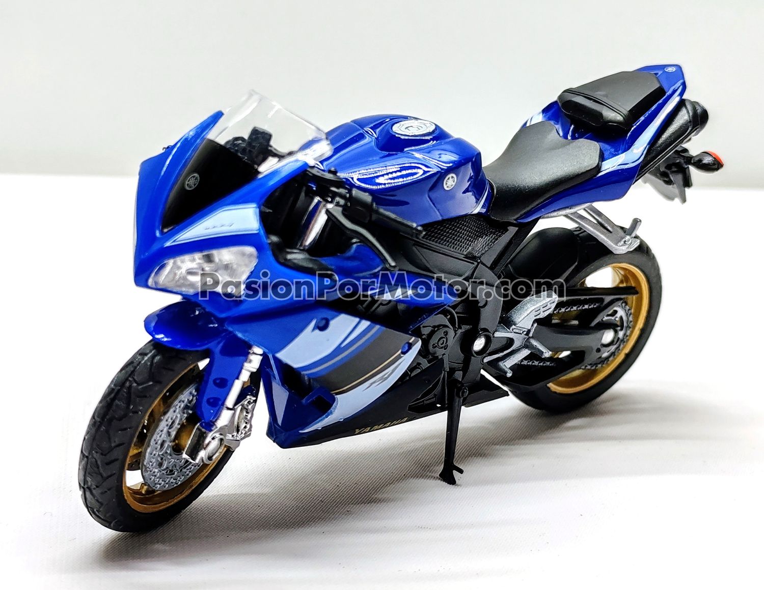 1:18 Yamaha YZF-R1 2008 Azul WELLY Motocicleta 03910