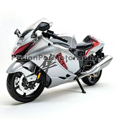 1:12 Suzuki Hayabusa 2022 Plata MAISTO Motor Cycles 00377
