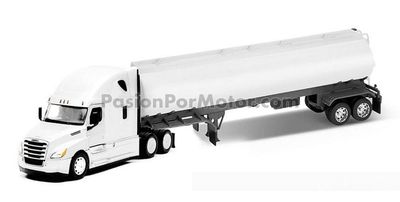 1:32 Freightliner Columbia CL 120 2002 Blanco C Trailer Pipa Blanca Remolque WELLY Transporter 04092