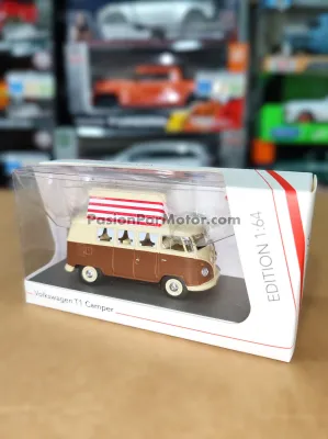 1:64 Volkswagen T1 Minibus 1962 Camper Cafe y Beige SCHUCO 04031 1:64 Volkswagen T1 Minibus 1962 Camper Cafe y Beige SCHUCO 04031