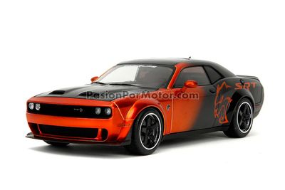 1:18 Dodge Challenger SRT Hellcat Redeye Widebody Coupe 2020 Cobre y Negro JADA TOYS Pink Slips 1:18 Dodge Challenger SRT Hellcat Redeye Widebody Coupe 2020 Cobre y Negro JADA TOYS Pink Slips