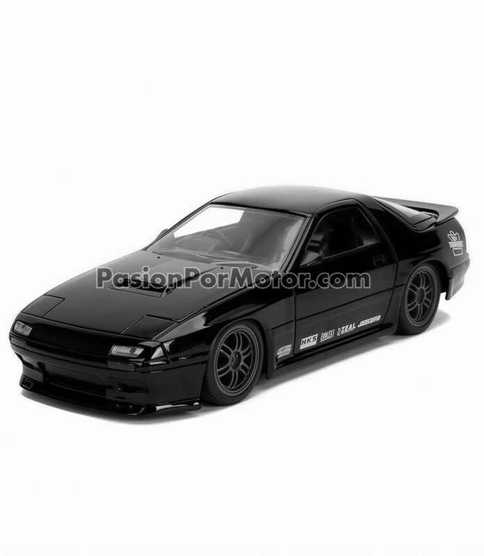 1:24 Mazda RX-7 FC3S 1985 Negro Brillante JADA TOYS JDM Tuners En Display A Granel 00829 1:24 Mazda RX-7 FC3S 1985 Negro Brillante JADA TOYS JDM Tuners En Display A Granel 00829