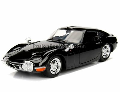 1:24 Toyota 2000 GT 1967 Negro JADA TOYS JDM Tuners Display a Granel 04454