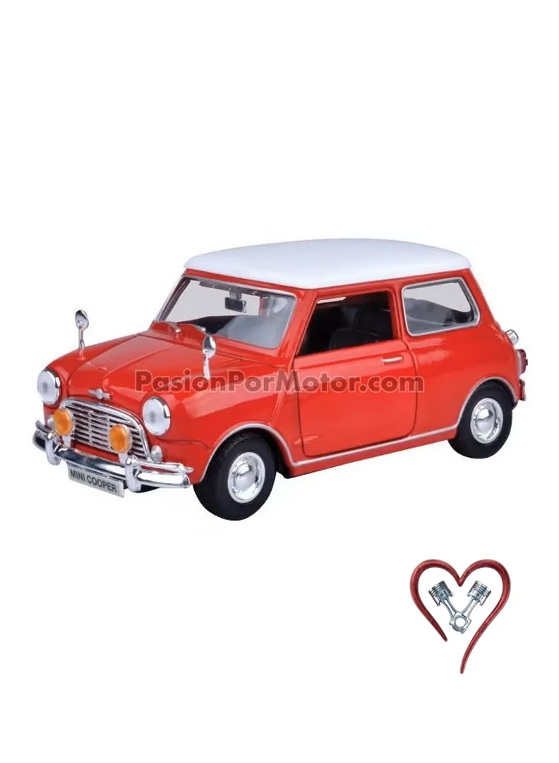 1:18 Morris Mini Cooper 1961-1967 Rojo MOTOR MAX 04591 1:18 Morris Mini Cooper 1961-1967 Rojo MOTOR MAX 04591