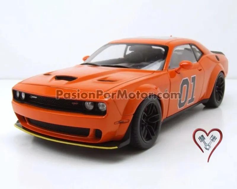 1:18 Dodge Challenger R/T Wide Body Coupe 2023 Tribute General Lee Dukes Of Hazzard SOLIDO 04604