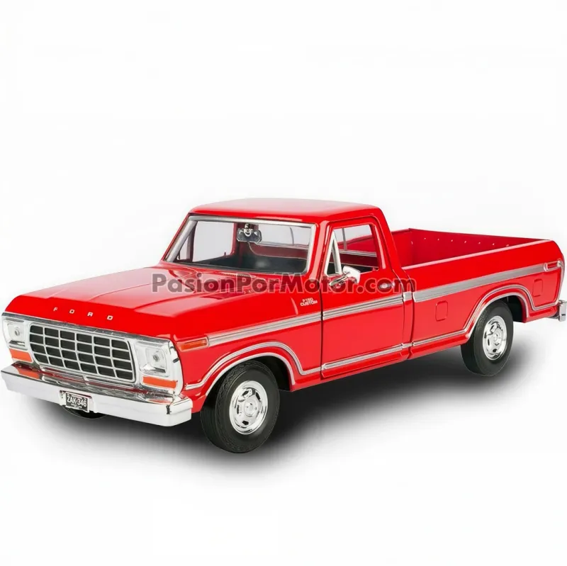 1:24 Ford F-150 Custom 1979 Rojo Pick Up MOTOR MAX Timeless Legends 04678 1:24 Ford F-150 Custom 1979 Rojo Pick Up MOTOR MAX Timeless Legends 04678