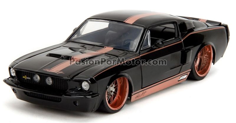 1:24 Shelby GT-500 Coupe 1967 Negro Con Franjas Champagne JADA TOYS Pink Slips Ford Mustang 04752 1:24 Shelby GT-500 Coupe 1967 Negro Con Franjas Champagne JADA TOYS Pink Slips Ford Mustang 04752