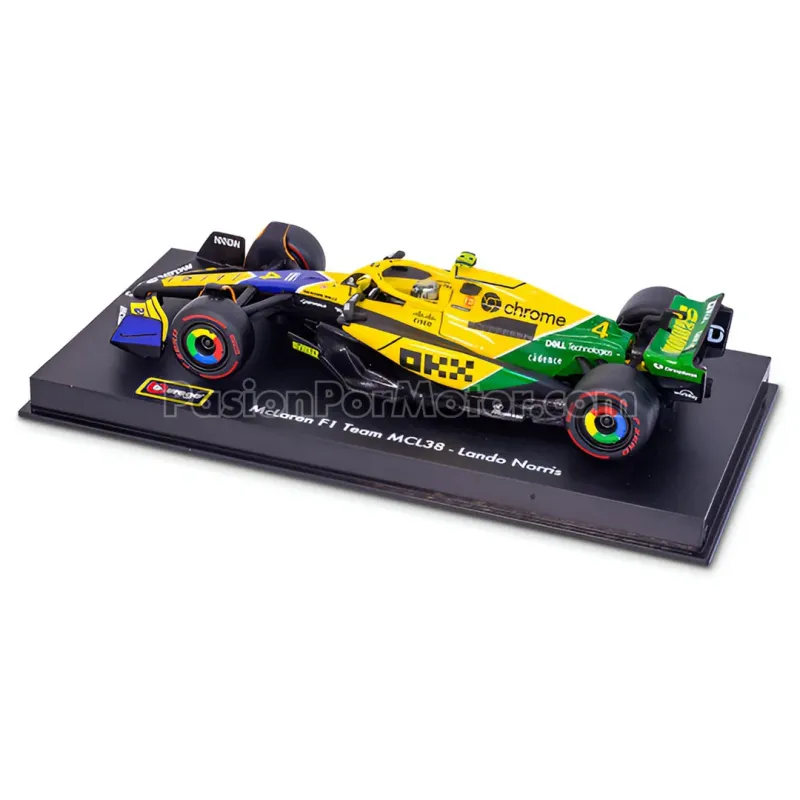 1:43 McLaren MCL38 Tributo Senna #81 Oscar Piastri Monaco Grand Prix F1 2024 Con Base, Capello + Casco BBURAGO Race Signature Formula 1 04836 1:43 McLaren MCL38 Tributo Senna #81 Oscar Piastri Monaco Grand Prix F1 2024 Con Base, Capello + Casco BBURAGO Race Signature Formula 1 04836