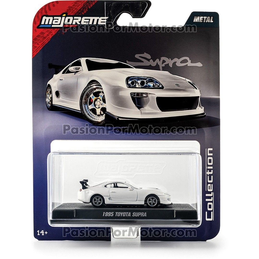1:64 Toyota Supra 1995 Blanco Collector Series MAJORETTE Metal Collection 04849