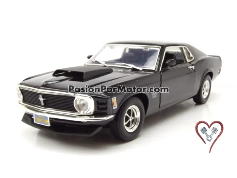1:18 Ford Mustang Fastback Boss 429 1970 Negro MOTOR MAX Timeless Classics 04850