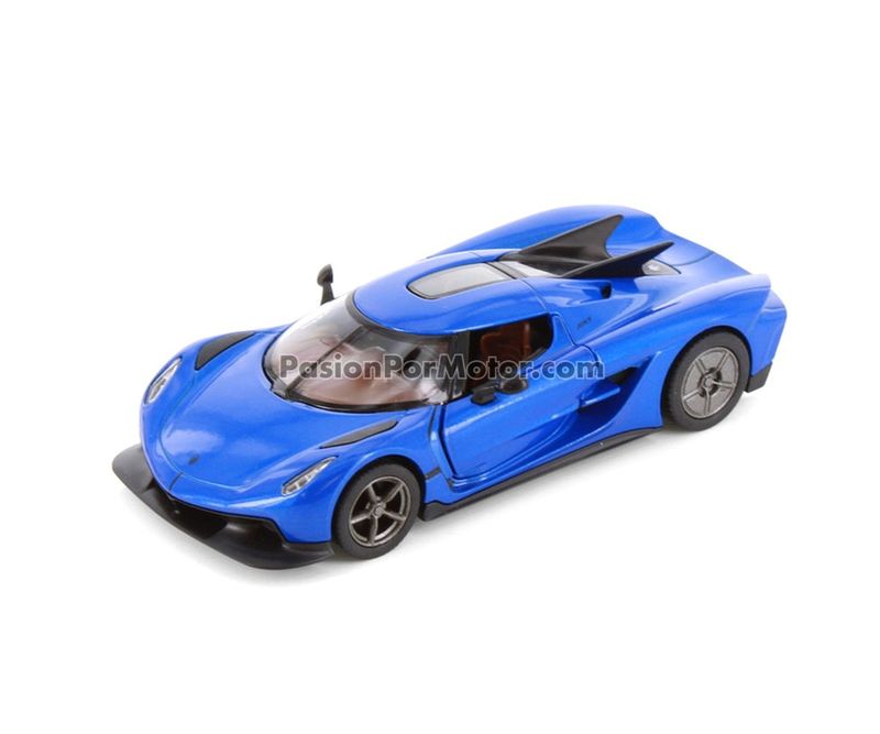 5 Pulgadas / 1:36 Koenigsegg Jesko Absolut 2020 Azul KINSMART En Display a Granel 04886 5 Pulgadas / 1:36 Koenigsegg Jesko Absolut 2020 Azul KINSMART En Display a Granel 04886