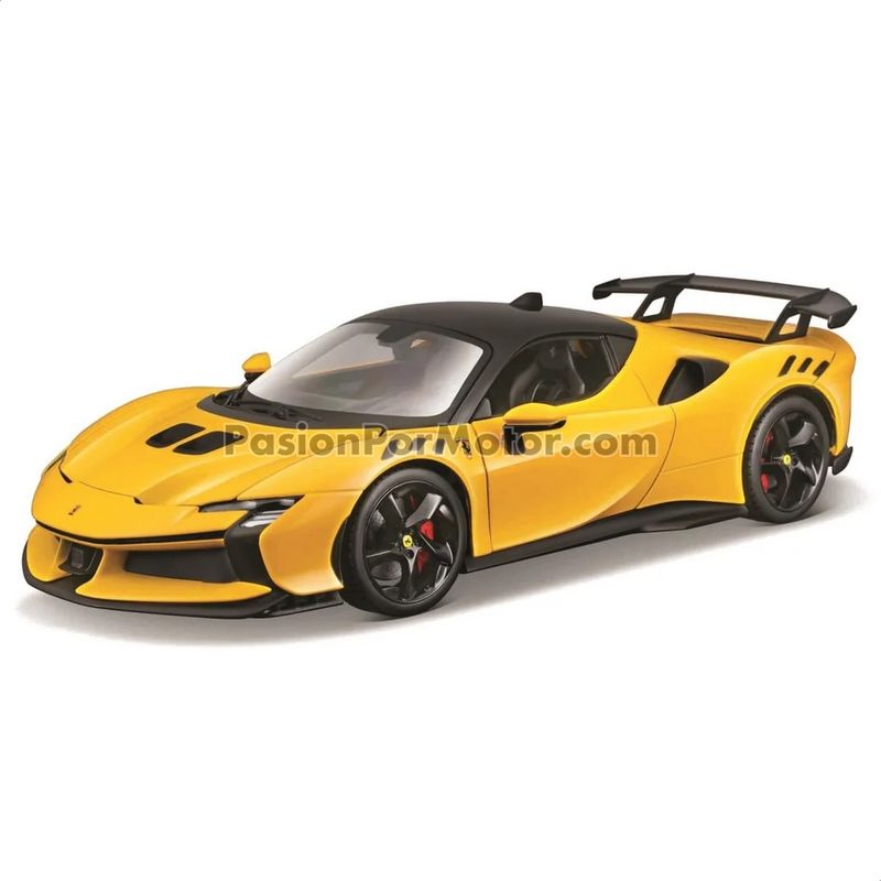 1:24 Ferrari SF90 XX Stradale 2024 Amarillo BBURAGO Race + Play 04885 1:24 Ferrari SF90 XX Stradale 2024 Amarillo BBURAGO Race + Play 04885