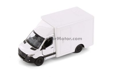 5 Pulgadas / 1:48 Mercedes Benz Sprinter Chasis Cabina Con Caja 2020 Blanco KINSMART En Display a Granel 04907