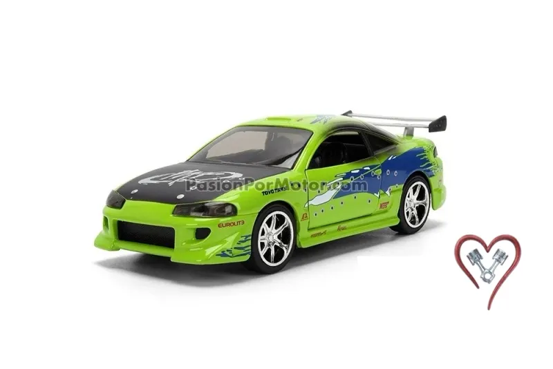 5 Pulgadas / 1:34 Mitsubishi Eclipse 1995 Damaged Ed. Brian's Rapido y Furioso 1 JADA TOYS 1:32 04934 5 Pulgadas / 1:34 Mitsubishi Eclipse 1995 Damaged Ed. Brian's Rapido y Furioso 1 JADA TOYS 1:32 04934