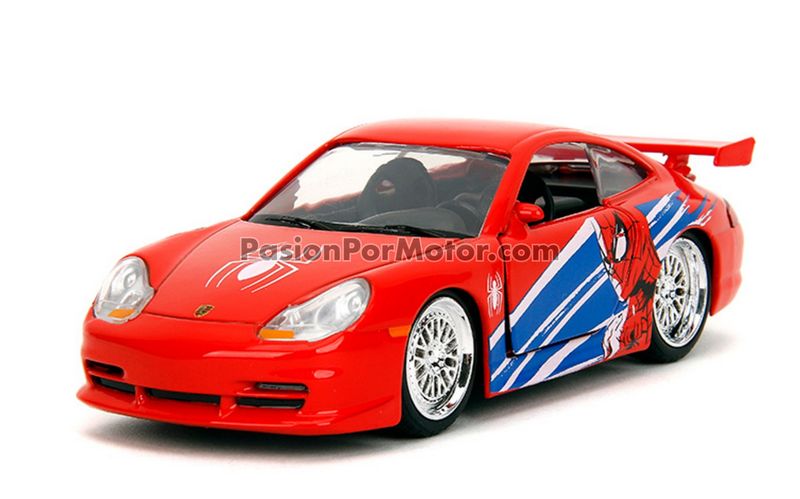 5 Pulgadas / 1:36 Porsche 911 GT3 RS (996) Spiderman JADA TOYS Metals Marvel 04950 5 Pulgadas / 1:36 Porsche 911 GT3 RS (996) Spiderman JADA TOYS Metals Marvel 04950