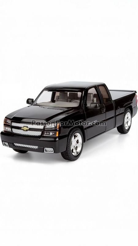 1:25 Chevrolet Silverado Intimidator SS Cabina Extendida 2006 Negro MOTOR MAX Timeless Legends 1:24 04975 1:25 Chevrolet Silverado Intimidator SS Cabina Extendida 2006 Negro MOTOR MAX Timeless Legends 1:24 04975