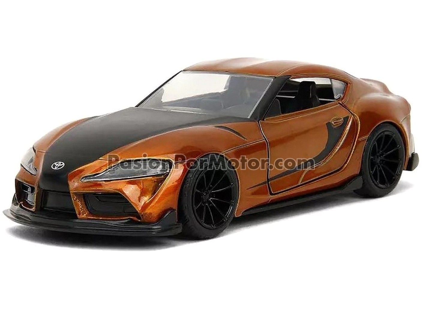 5 Pulgadas / 1:35 Toyota GR Supra Coupe 2020 Cobre y Negro Rapido y Furioso 9 JADA TOYS 1:32 05025