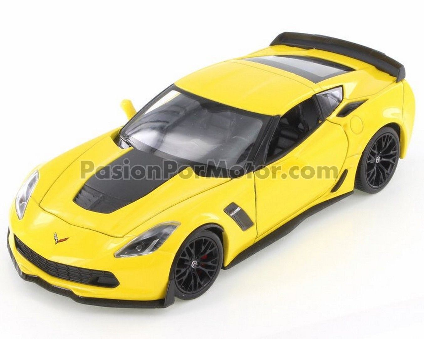 1:24 Chevrolet Corvette Z06 2017 Amarillo WELLY Nex Models 05026