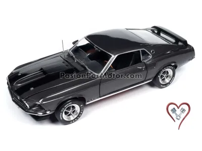 1:18 Ford Mustang Boss 429 1969 Plata John Wick AUTO WORLD Silver Screen 05039