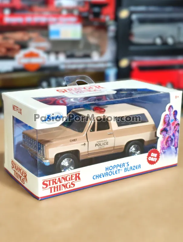 5 Pulgadas / 1:37 Chevrolet Blazer K5 1980 Patrulla Hawkins Hopper's Stranger Things Netflix JADA TOYS Hollywood Rides 00961