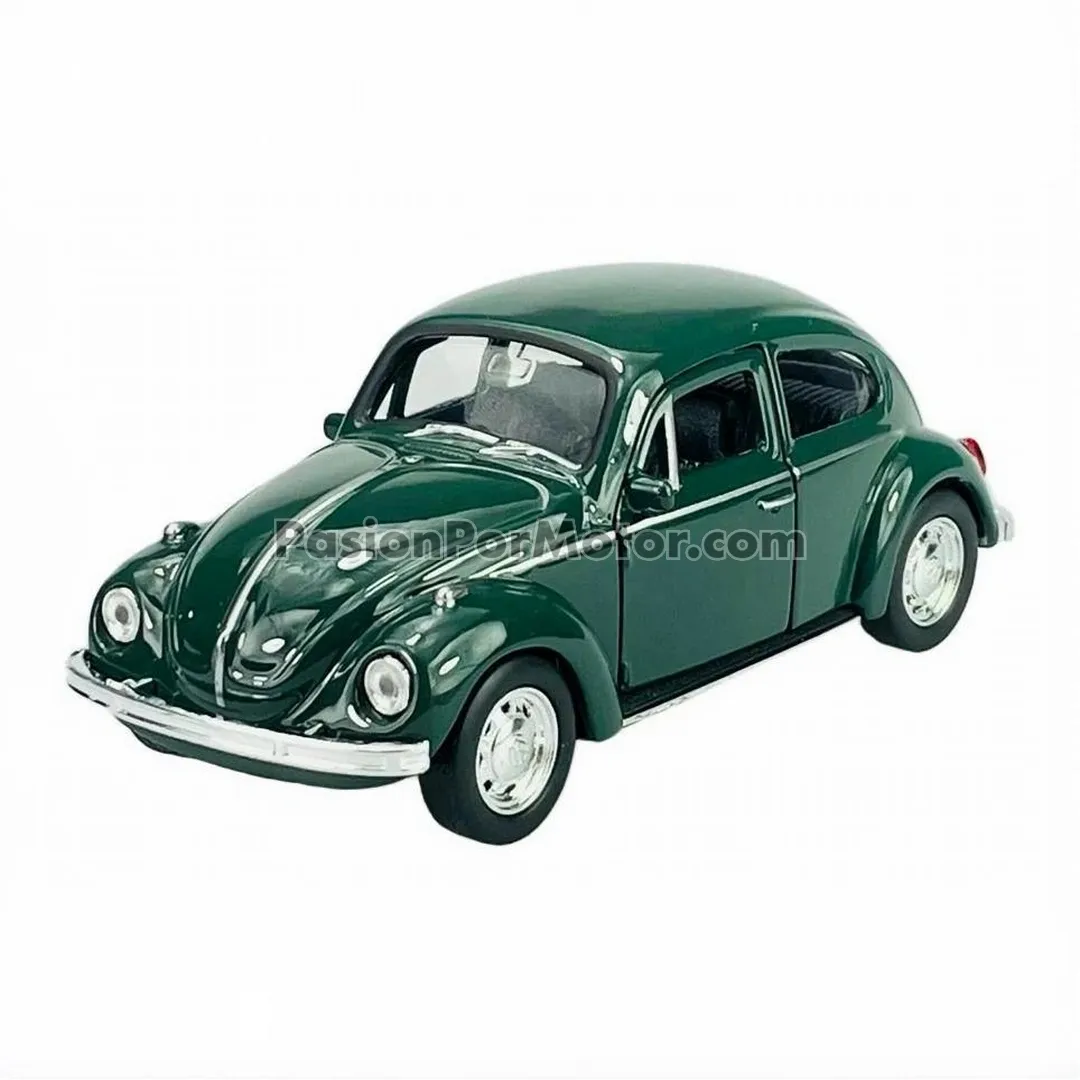 5 Pulgadas / 1:33 Volkswagen Beetle 1302 1970 Verde WELLY Display a Granel 05099 5 Pulgadas / 1:33 Volkswagen Beetle 1302 1970 Verde WELLY Display a Granel 05099