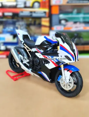 1:10 BMW S 1000RR K67 2019 Blanco Con Luz y Sonido 05137