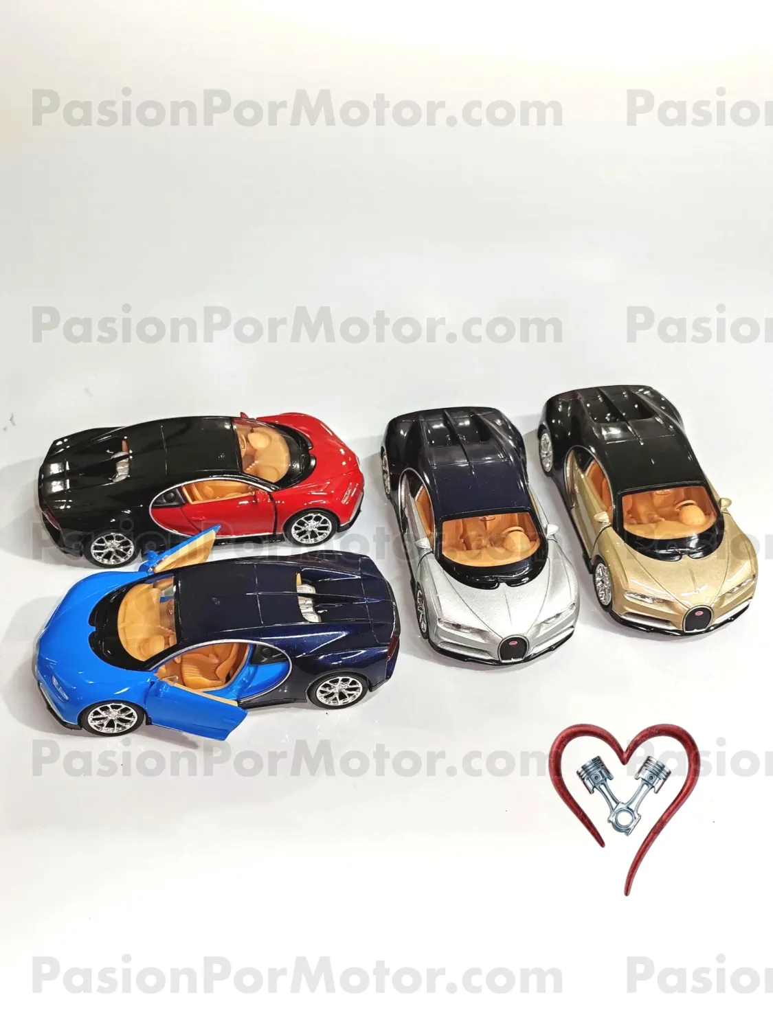 Serie de 4 pz - 5 Pulgadas / 1:34 Bugatti Chiron Coupe 2017 de WELLY Display a Granel 1:32 05161 Serie de 4 pz - 5 Pulgadas / 1:34 Bugatti Chiron Coupe 2017 de WELLY Display a Granel 1:32 05161