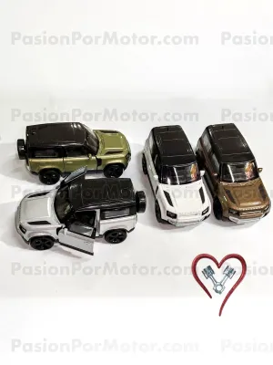Serie de 4 pz - 5 Pulgadas / 1:39 Land Rover Defender 90 2020 WELLY En Display a Granel 1:32 05167 Serie de 4 pz - 5 Pulgadas / 1:39 Land Rover Defender 90 2020 WELLY En Display a Granel 1:32 05167