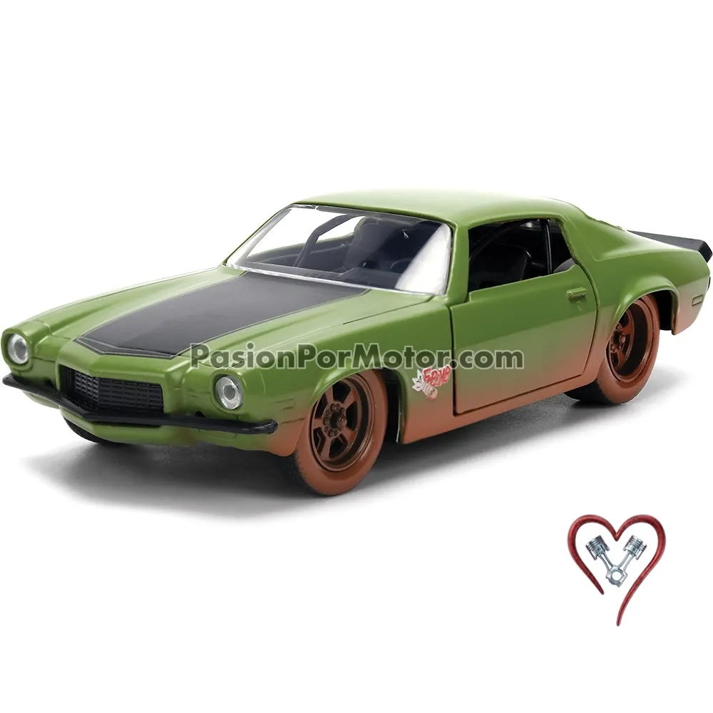 5 Pulgadas / 1:38 Chevrolet Camaro 1973 "F-Bomb" Polvoso Rapido y Furioso 4 JADA TOYS 1:32 05220