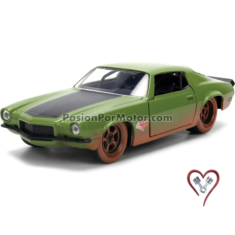 5 Pulgadas / 1:38 Chevrolet Camaro 1973 "F-Bomb" Polvoso Rapido y Furioso 4 JADA TOYS 1:32 05220