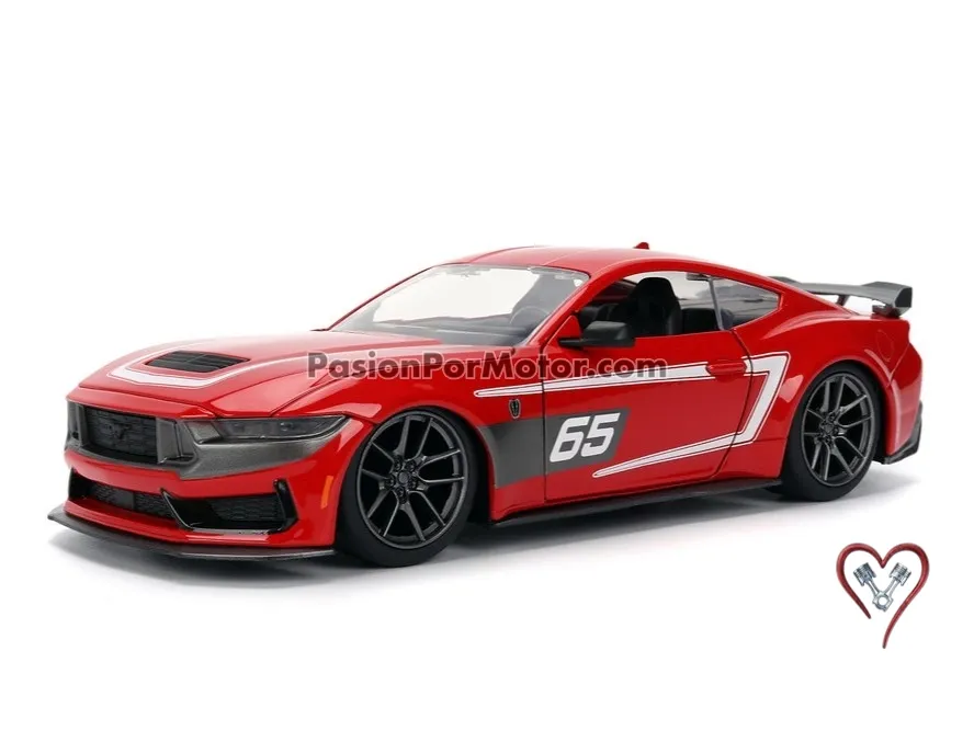 1:24 Ford Mustang Dark Horse 2024 Rojo #65 JADA TOYS Big Time Muscle 05219