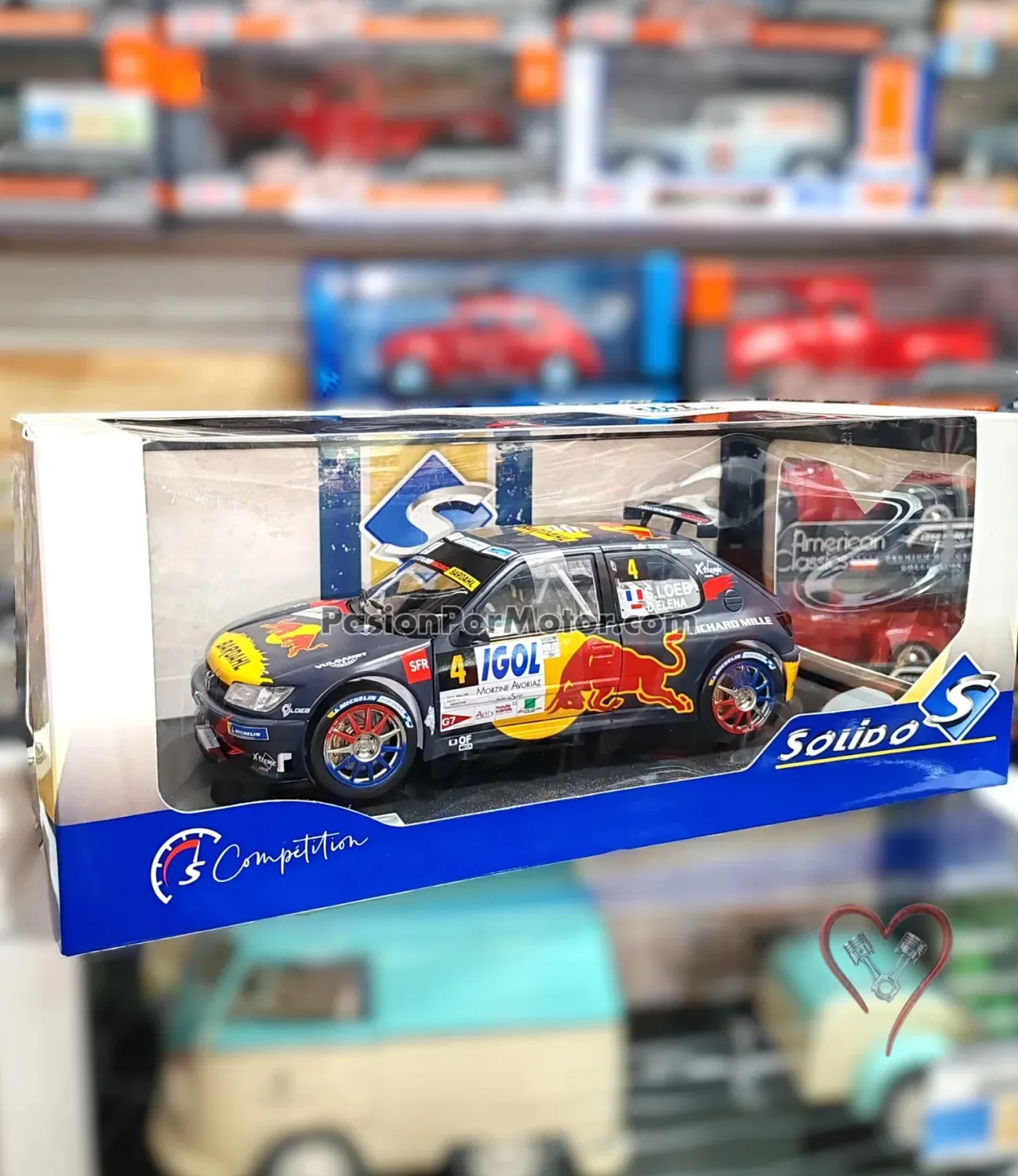 1:18 Peugeot 306 Maxi #4 Sebastian Loeb - Daniel Elena Rally Mount Blanc 2021 SOLIDO 05259
